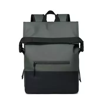 Сворачивающийся рюкзак для мужчин, деловой рюкзак, цветной блок, дорожная сумка для улицы, школьный рюкзак для школьников серый