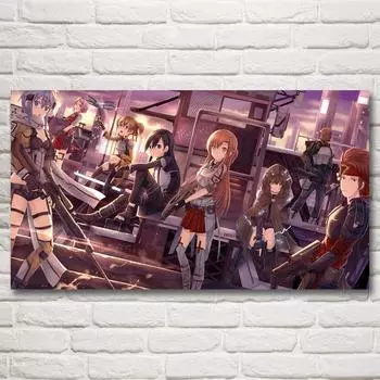 Sword Art Online Anime Ideo Games Kirigaya Kazuto Art Silk Poster Prints Home Decor Живопись Произведения современного плаката без рамки 20*40cm