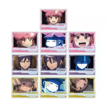 Sword Art Online Gun Gale Online II Акриловая подставка с деталями сцены для обмена Коробка из 10 штук Альтернативная