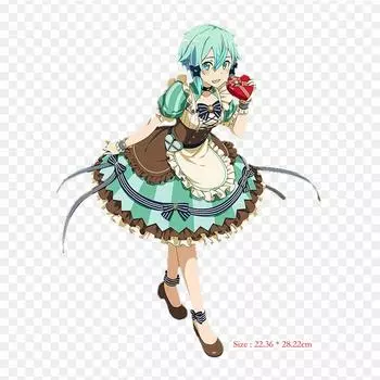 Sword Art Online Sinon Maid Sinon Kirito, железные нашивки для одежды, наклейки с аппликациями на одежду, термочувствительная нашивка на заказ