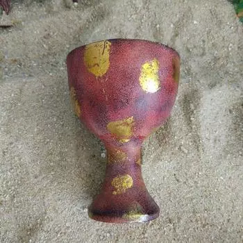 Святой Грааль, сбор энергии, магический реквизит, бокал для вина, посуда для жертвоприношения, инструменты, религиозное украшение из смолы золотой