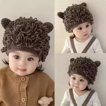 Связанная вручную забавная персонализированная шапка-пуловер для взрослых с ледяной полоской, лыжная маска для взрослых children 50-54cm