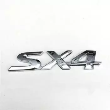 SX4 логотип автомобиля задняя эмблема наклейка для S/uzuki SX4 серебряный