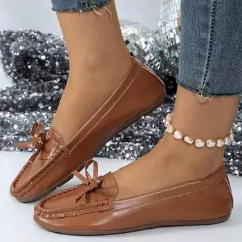 SyfIyno Autumn Women Shoes Slip on Loafers for Ballet Flats Women Moccasins Casual Sneakers Flat Shoes for Women Casual Shoes 36 чёрный