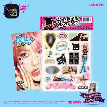 Сыльги (Красный вельвет) - 2-й мини-альбом Accidentally On Purpose (Наклейка Вер.)PP 1pcs