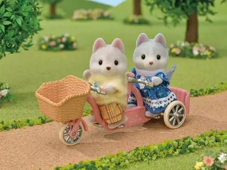 [Sylvanian]5637-Розовый велосипедный набор Husky