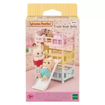 [Sylvanian]5741-Детская 3-этажная кровать с горкой