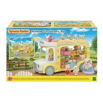 [Sylvanian]5744-Sunny Castle Baby Kindergarten 3-й этаж автобус
