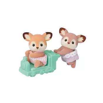 sylvanian families doll [ Deer twins ] C-71 ST mark certification 3 years old and older toys doll house Sylvanian Families EPOCH