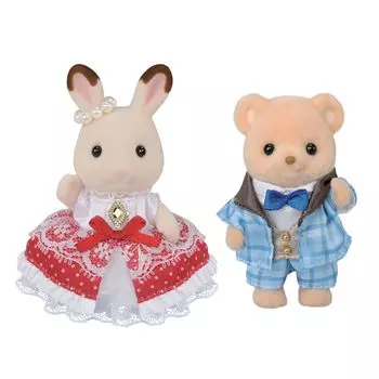 Sylvanian Families Doll Friends ST Mark Сертификация Возраст Игрушка Кукольный домик Sylvanian Families EPOCH [Юбилей -Flare & Theo-] C-76 3+