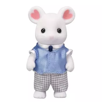 Sylvanian Families Doll Mouse ST Mark Certification For Ages 3 and Up Toy Dollhouse Sylvanian Families EPOCH [Marshmallow Dad] Ne-103