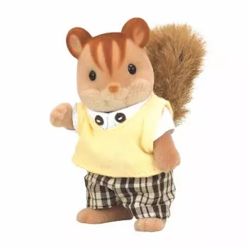 Sylvanian Families Doll Squirrel Family Walnut ST Mark Certification Ages Toy Dollhouse Sylvanian Families EPOCH [Walnut Squirrel s Father] Li-31 3+
