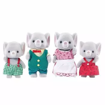 Sylvanian Families Ellwoods Elephant Family, американская версия, Calico Critters (пункт)