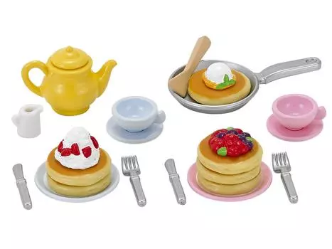 Sylvanian Families Furniture Pancake ST Mark Certification For Ages 3 and Up Toy Dollhouse Sylvanian Families EPOCH [Fluffy Set] Ka-418