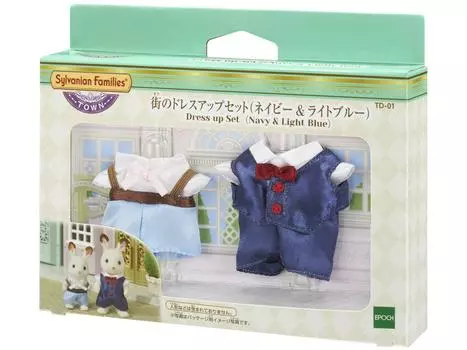 Sylvanian Families Городской комплект одежды Свет [Город (Темно-синий)] ТД-01