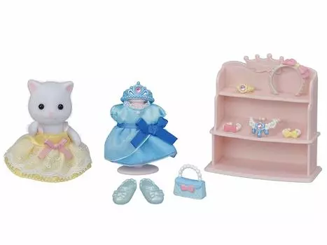 Sylvanian Families Hair Salon Dress Up Fu 16 ST Mark Certification For Ages 3 and Up Toy Dollhouse Sylvanian Families EPOCH [Stylish Set]
