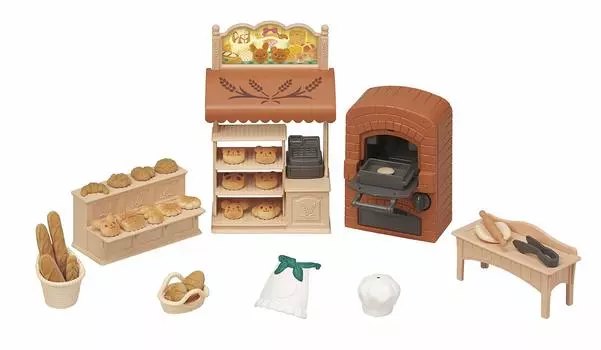 Sylvanian Families Магазин мебели Первая пекарня Сертификация ST Mark Возраст Игрушка Кукольный домик Sylvanian Families EPOCH [Коричневая духовка! Комплект] Ми-88 3+