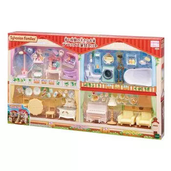 Sylvanian Families Мебель Дом с Красной Крышей Роскошная Мебель Сертификация ST Mark Для Возраста От 3 Лет И Старше Игрушечный Кукольный Домик Sylvanian Families EPOCH [Большой