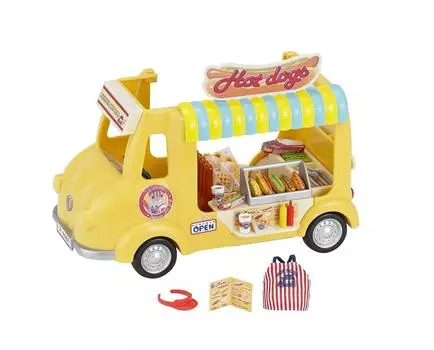 Sylvanian Families Omiseyasan приготовил хот-дог [Свежий фургон] Ми-79 жёлтый