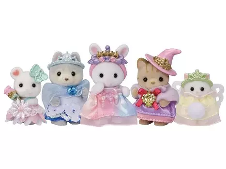 Sylvanian Families Парк развлечений Кукла Малышка Принцесса ST Mark Возраст 3 и Игрушка Sylvanian Epoch [Набор цвета мечты] Co-74 Сертифицировано, Вверх, Кукольный домик,
