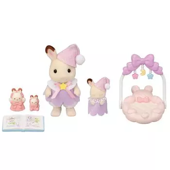 Sylvanian Families Set Together Сертифицировано ST Mark для детей от 3 лет и старше Игрушечный кукольный домик Sylvanian Families EPOCH Кукла/Мебель [Набор для сна] DF-27