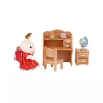 Sylvanian Family Сильванский шоколадный кролик и письменный стол (5016), Популярная в Корее семья Sylvanian