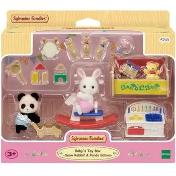 Sylvanian Family Снежинка Кролик и Панда Детский игровой набор 5709, популярные игрушки в Корее