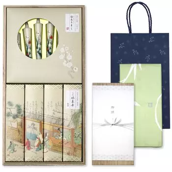 Sympathy incense gift for 49th 1st New Bon inner Japanese carrying bag Made in low smoke day, anniversary, [Sennenko, sandalwood, offering, wrapping,