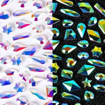 Symphony Loose Diamond Ab специальная форма DIY дрель для ногтей хрустальное стекло плоское дно дрель специальной формы дрель для ногтей украшения