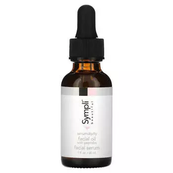 Sympli Beautiful, Serumdipity, антивозрастное масло для лица с пептидами, 1 жидкая унция (30 мл)