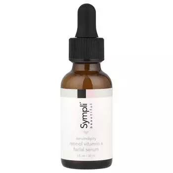 Sympli Beautiful, Serumdipity, сыворотка для лица с ретинолом и витамином А, 1 жидкая унция (30 мл)