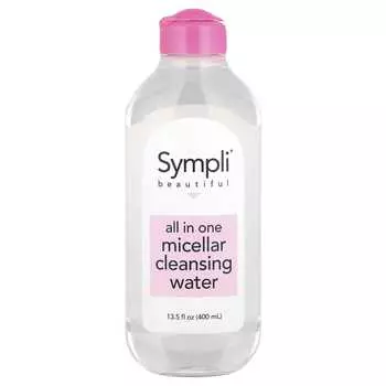 Sympli Beautiful, Универсальная мицеллярная очищающая вода, 13,5 жидких унций (400 мл)