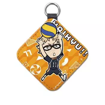 SYNC INNOVATION Haikyu!! Vol. 4 C Tsukishima Hotaru Leather Charm 61mm SYNC-HKLC-C