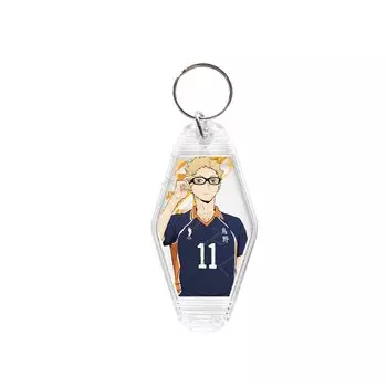 SYNC INNOVATION Haikyu!! Vol. 5 SC Tsukishima Hotaru Motel Keychain H88 x W44 x D4mm Polycarbonate SYNC-HK5ML-SC