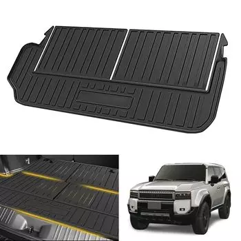 Syncnika Land Cruiser Prado Багажник Land Cruiser 250 3D Багажник Сделано из Prado Заказной Черный Мат, (только 7-местный), Коврик, TPE, Противоскользящий, чёрный