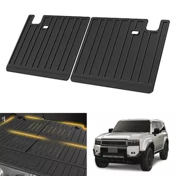 Syncnika Land Cruiser Prado Коврик в багажник Land Cruiser 250 Коврик на заднее сиденье 3D Коврик в багажник Сумка на сиденье Сделано из TPE Аксессуары для Prado Заказные детали Черный (7-местный чёрный