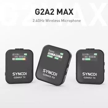 SYNCO G2MAX 1-Trigger-2 2,4G Беспроводная микрофонная система Прикрепляемый микрофон Дальность передачи 200 м 1-Trigger-1