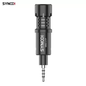 SYNCO MMicU1P Мини-микрофон для смартфона, кардиоидный конденсаторный микрофон с разъемом TRRS 3,5 мм для 3.5mm TRRS Plug