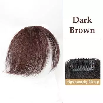 Synthetic Fake Invisible Air Bangs Hair Extension Front Fringes Hairpiece Black Brown Hair Accessories For Women