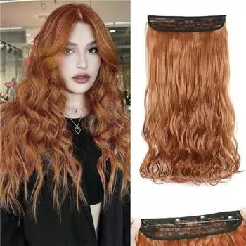 Синтетические длинные волнистые невидимые накладные пряди для волос с секретной прозрачной леской для волос для женщин без зажима для волос 55cm