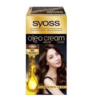 Syoss Oleo 4N Насыщенный шоколад (Окрашивание + Серый Серый Использование) Rich Chocolate 4N