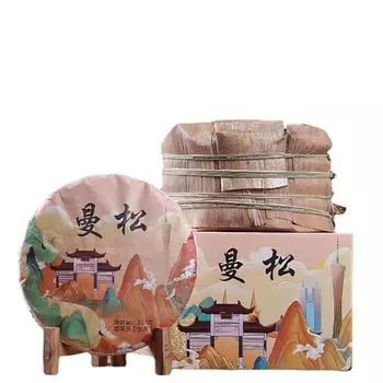 Сырой чай Иу Мансонг Ранняя весна Пуэр Чай Сырой чай Qizi Cake Tea 357г