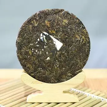 Сырой чайный блинчик пуэра из Юньнань, старое дерево Лаобаньчжан, как сырье, прессованное, 357 г, сырой чайный блинчик Цыцзы, мягкий, сладкий 357g