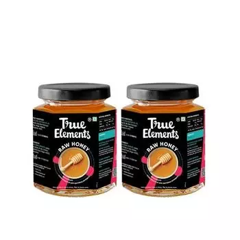 Сырой мед от True Elements — 100% натуральный, чистый и необработанный мед | Чистый мед без добавления сахара | Натуральный мед | Органический мед