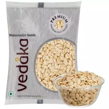 Сырые семена арбуза Vedaka (Тарбудж Бедж) | Семена для перекуса | Без глютена | 200 г 200gm