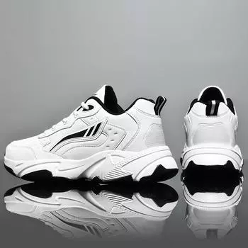 SYTK PU Leather Sneakers Men Casual Shoes Sports Boys Pure Black Plus Big Size 47 48 Tenis Masculino Shoes 36