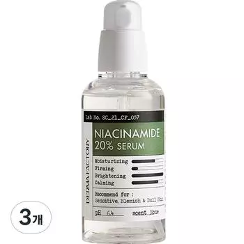 Сыворотка Derma Factory Niacinamide 20%, 80 мл, 3 шт.