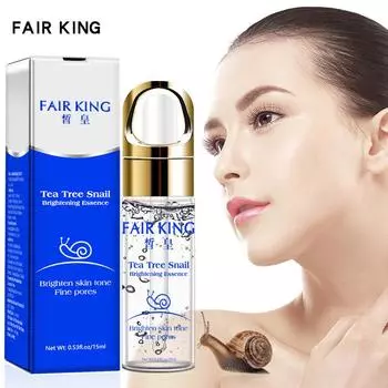 Сыворотка для лица, экстракт улитки, отбеливающая эссенция с гиалуроновой кислотой, уход за кожей, сыворотка от пятен, ампулы, против прыщей, жидкость для лица с чайным деревом 15g