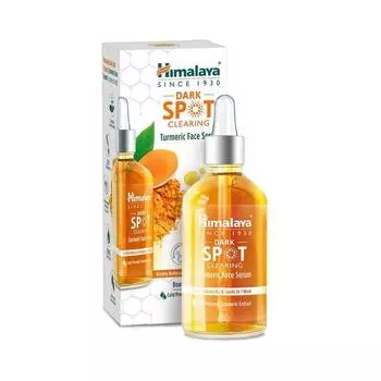 Сыворотка для лица Himalaya Dark Spot Clearing Turmeric | 10% гликолевой кислоты и 2% ниацинамида | Куркума | Уменьшает темные пятна за 7 дней | 30 мл