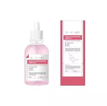 Сыворотка для лица Корея восстанавливающая с коллагеном DEOPROCE PINK COLLAGEN BOOSTING AMPOULE, 100мл